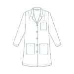 Encompass Group, LLC Essentials Women's Princess-style Lab Coats 161-011-6 - 1.0 Each - MDL-ECG1610116