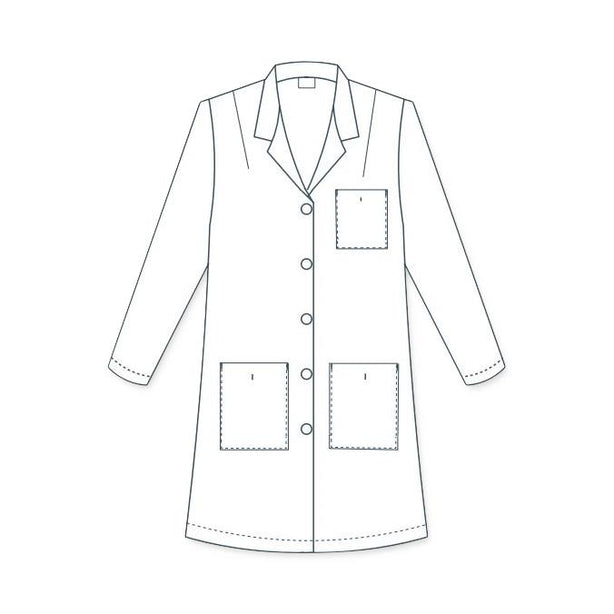 Encompass Group, LLC Essentials Women's Princess-style Lab Coats 161-011-6 - 1.0 Each - MDL-ECG1610116