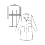 Encompass White META Fundamentals Men's Lab Coat, 38" Length, Size 44 - 1963-011-44 - 1 Each