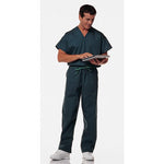 Encompass Synergy Unisex and Pants Single-Pocket Reversible V-Neck Scrub Tunic, Ceil Blue, Size M - ECG46856115