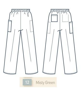 ENCOMPASS GROUP, LLC Women's Reversible Elastic Waist Pants 46857-121 1 Each - MDL-ECG46857121