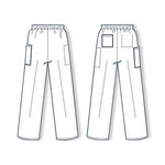 Encompass Group, LLC Synergy Women's Elastic Waist Cargo Scrub Pants 46857-123 - 1.0 Each