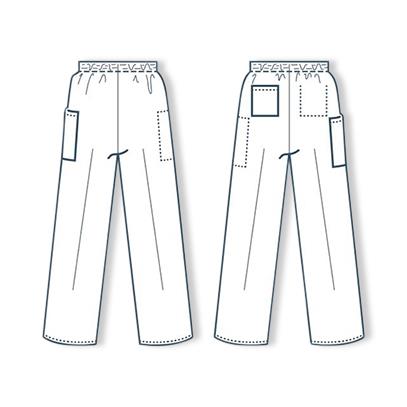 Encompass Group, LLC Synergy Women's Elastic Waist Cargo Scrub Pants 46857-123 - 1.0 Each
