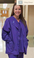 Encompass Warm-Up Scrub 46859-129 Unisex Warmup Jacket, Misty, Size XL - MDL-ECG46859129 - 1 Each
