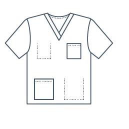 Encompass Group, LLC Synergy Unisex V-Neck Tunics and Pants - ECG46876115