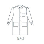 Encompass 46942-117 SafeGuard Fluid-Resistant Lab Coat, Blue, Reusable, Size L - MDL-ECG46942117 - 1 Each