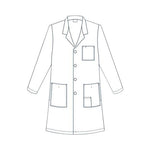 Essentials Men's White Reusable Lab Coat, Size 36 - 47406-W36 - 1 Each