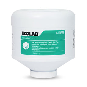 Ecolab Aqua 2.0 Lo-Temp Laundry Solid Clearly Soft 6101756 2.0 Each-MDL-ECI6101756