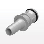 EFC12 Connector, Insert, Non-Valved, Barbed - Fits 1/4 inch ID Tubing (0.25 inch, 6.35mm) - EFC22412