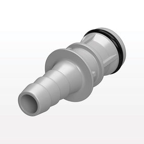 EFC12 Connector, Insert, Non-Valved, Barbed - Fits 1/4 inch ID Tubing (0.25 inch, 6.35mm) - EFC22412