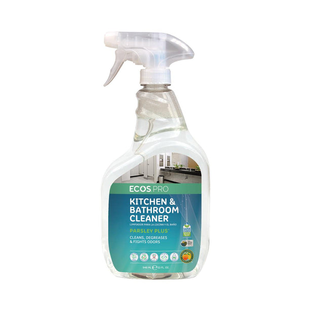 Earth Friendly All-Purpose Cleansers Bathroom Cleaner Plus, Parsley Scent, 32 oz. - EFPPL97466