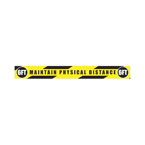 Ergomat LLC COVID-19 Social Distancing Safety Signs and Strips DSV-STRIP 108-SD2 - 1.0 Each