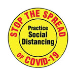 Ergomat LLC COVID-19 Social Distancing Safety Signs and Strips DSV-SIGN 16-SD-F - 1.0 Each