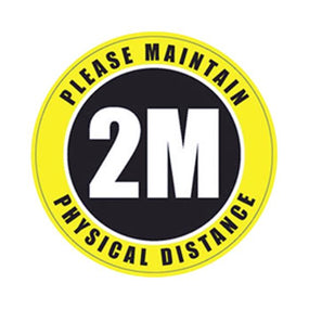 Ergomat LLC COVID-19 Social Distancing Safety Signs and Strips DSV-SIGN 36-SD-D - 1.0 Each