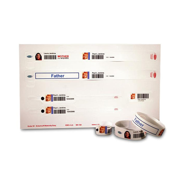 Endur ID Maternity Wristbands - EME-4-LA - 150 Each - MDL-EIDEME4LA