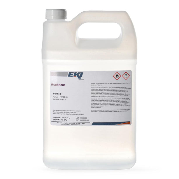 EK Industries Purified Acetone - 1182-GAL - 4 Each - MDL-EKI1182GAL