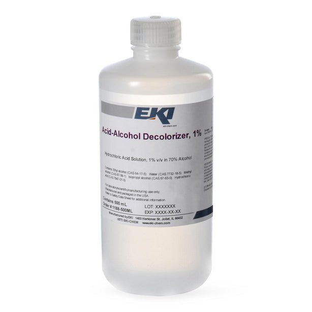 Ek Industries Acid Alcohol Decolorizer 1188-500ML 1.0 Each-MDL-EKI1188500ML