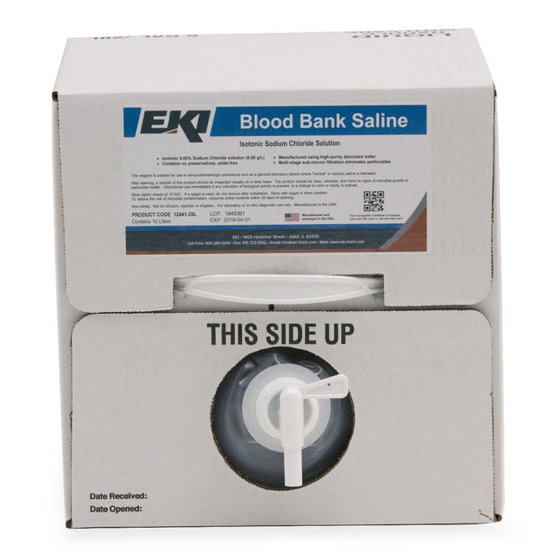 Blood Bank Saline without Preservative - 12441-20L - 1 Each - MDL-EKI1244120L