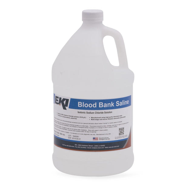 Blood Bank Saline without Preservative - 12441-GAL - 4 Each - MDL-EKI12441GAL