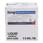 Buffered Blood Bank Saline - 12443-10L - 1 Each - MDL-EKI1244310L