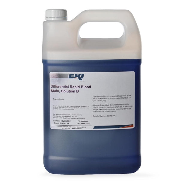 Ek Industries Rapid Differential Blood Stain, Solution B, Four 1-gal Bottles - 2291-4X1GL - 4 Each
