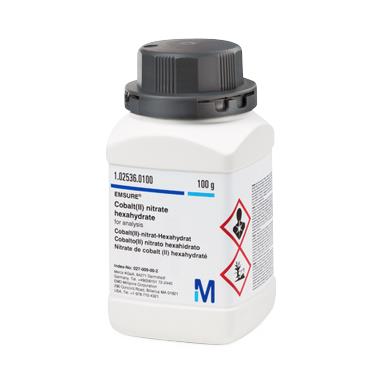Millipore Sigma Cobalt(II) 1.02536.0100 Cobalt(II) Nitrate Hexahydrate, 100 g - MDL-EMD4063 - 1 Each