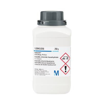 Millipore Corporation Iron(III) Chloride Hexahydrate P. A. EMSU 1.03943.0250 - 1.0 Each