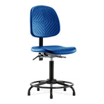 E Com Seatin, Inc. Polyurethane Medium Bench-Height Chairs PMBCH-MB-RT-T0-A0-RG-BLU 1.0 Each-MDL-EOCCH0A0RGBLU