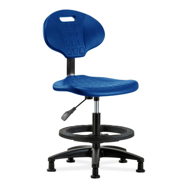 E Com Seatin, Inc. Erie Medium Bench-Height Chairs TPMBCH-RG-A0-BF-RG-BLU 1.0 Each-MDL-EOCCHRBFRGBLU