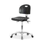 Eo2 Concepts Class 10 Cleanroom Newport PU Desk-Height Chair CLR-HPDHCH-CR-T0-A0-CC-BLK - 1.0 Each