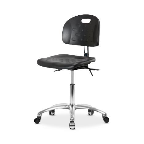 Eo2 Concepts Class 10 Cleanroom Newport PU Desk-Height Chair CLR-HPDHCH-CR-T0-A0-CC-BLK - 1.0 Each