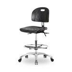 Eo2 Concepts Class 10 Cleanroom Newport PU Medium Bench-Height Chair - EOCCLRMBCCCBL