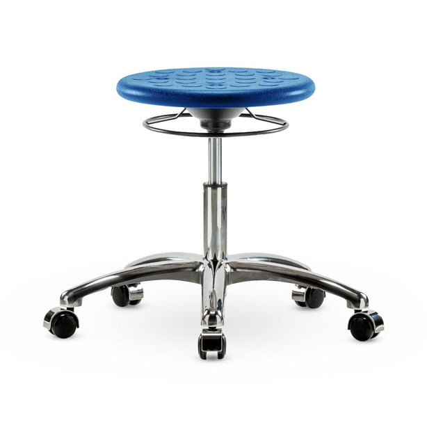 E Com Seatin, Inc. Huron Class 10 Clean Room Desk-Height Stools CLR-IPDHSO-CR-CC-BLU 1.0 Each-MDL-EOCCSOCRCCBLU