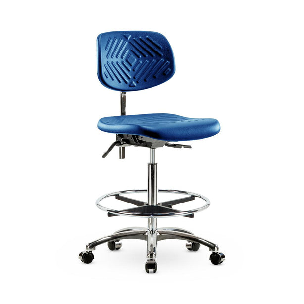 E Com Seatin, Inc. Class 10 High-Height Bench Chairs NCR-PHBCH-CR-T0-A0-CF-CC-BLU 1.0 Each-MDL-EOCCT00CCCBLU