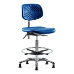 E Com Seatin, Inc. Class 10 High-Height Bench Chairs NCR-PHBCH-CR-T0-A0-CF-RG-BLU 1.0 Each-MDL-EOCCT00CRGBLU
