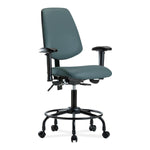 E Com Seatin, Inc. E Com Vinyl Chairs with Medium Back VDHCH-MB-RT-T1-A1-RC-8546 1.0 Each-MDL-EOCDHT1A18546