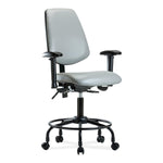 E Com Seatin, Inc. E Com Vinyl Chairs with Medium Back VDHCH-MB-RT-T1-A1-RC-8567 1.0 Each-MDL-EOCDHT1A18567