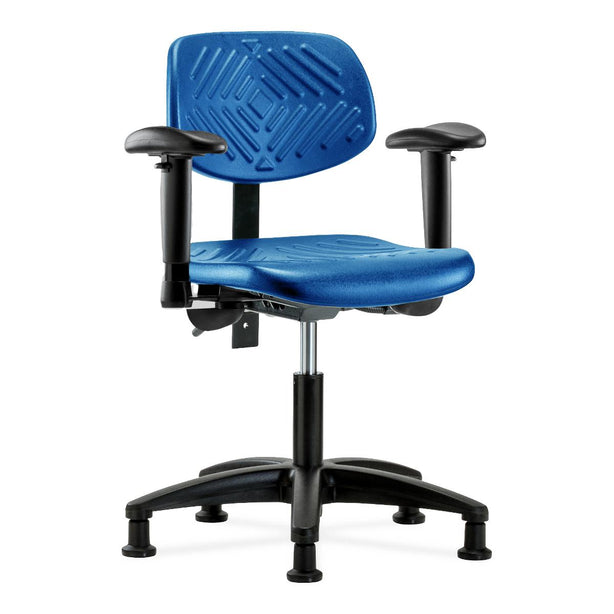 E Com Seatin, Inc. Polyurethane Desk-Height Chairs PDHCH-RG-T0-A1-RG-BLU 1.0 Each-MDL-EOCHC0A1RGBLU