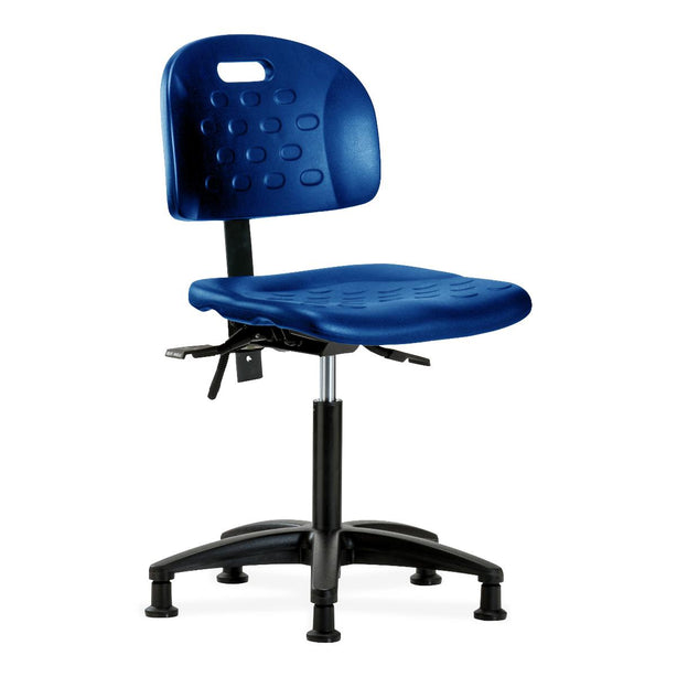 E Com Seatin, Inc. Newport Industrial Medium Bench-Height Chairs HPMBCH-RG-T1-A0-NF-RG-BLU 1.0 Each-MDL-EOCHHRT1ANBLU