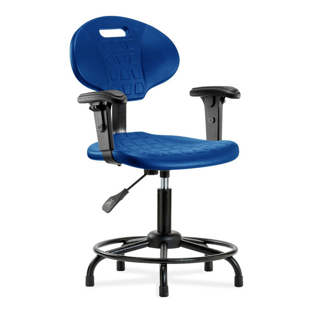 E Com Seatin, Inc. Erie Desk-Height Chairs TPDHCH-RT-A1-RG-BLU 1.0 Each-MDL-EOCHRTA1RGBLU
