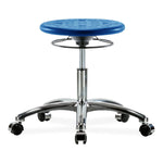 E Com Seatin, Inc. Huron Desk-Height Stools IPDHSO-CR-CC-BLU 1.0 Each-MDL-EOCHSOCRCCBLU