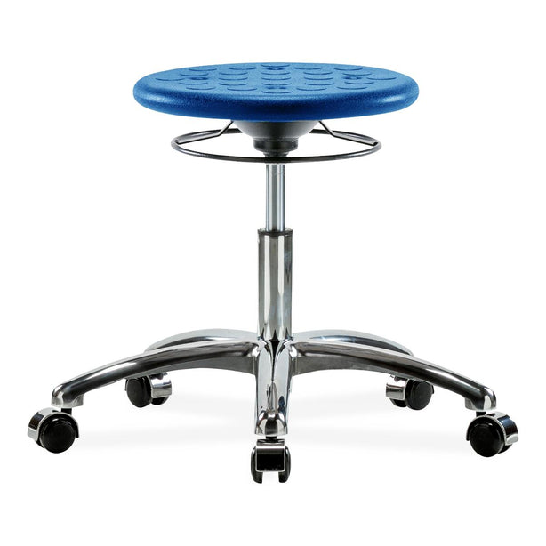 E Com Seatin, Inc. Huron Desk-Height Stools IPDHSO-CR-CC-BLU 1.0 Each-MDL-EOCHSOCRCCBLU
