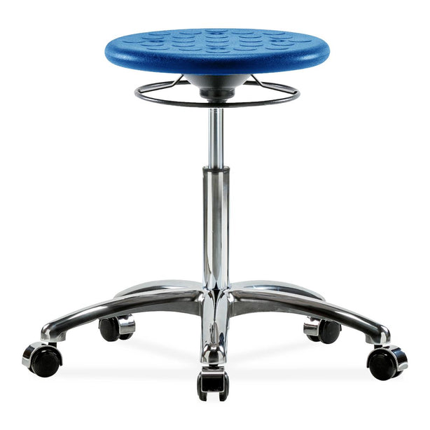 E Com Seatin, Inc. Huron Medium Bench-Height Stools IPMBSO-CR-NF-CC-BLU 1.0 Each-MDL-EOCICRNFCCBLU