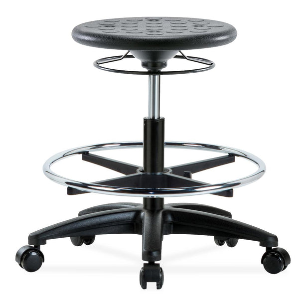 E Com Seatin, Inc. Huron Medium Bench-Height Stools IPMBSO-RG-CF-RC-BLK 1.0 Each-MDL-EOCIRGCFRCBLK