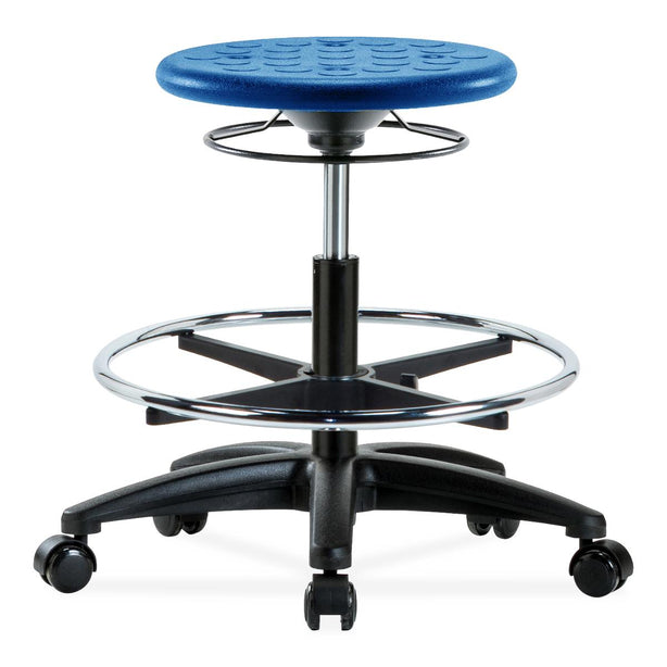 E Com Seatin, Inc. Huron Medium Bench-Height Stools IPMBSO-RG-CF-RC-BLU 1.0 Each-MDL-EOCIRGCFRCBLU