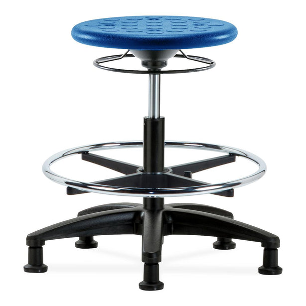 E Com Seatin, Inc. Huron Medium Bench-Height Stools IPMBSO-RG-CF-RG-BLU 1.0 Each-MDL-EOCIRGCFRGBLU