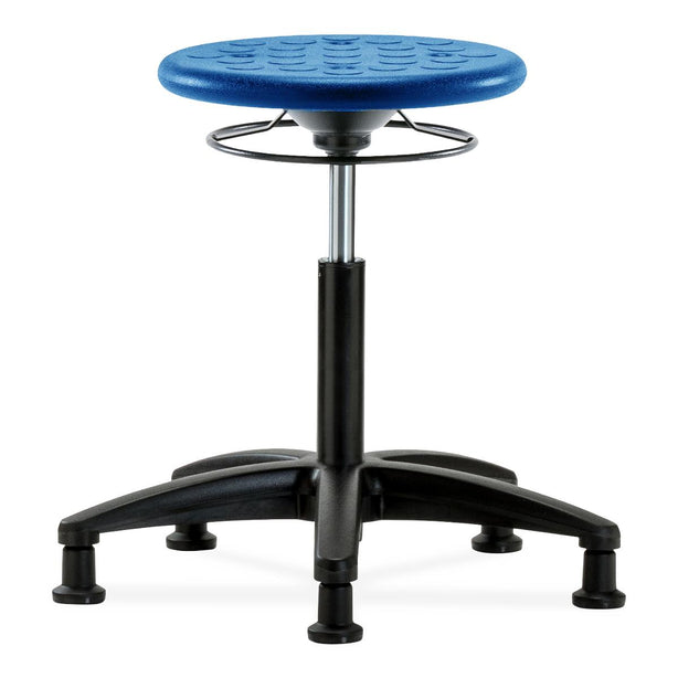 E Com Seatin, Inc. Huron Medium Bench-Height Stools IPMBSO-RG-NF-RG-BLU 1.0 Each-MDL-EOCIRGNFRGBLU