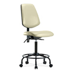 E Com Seatin, Inc. Medium Bench Height Vinyl Chairs with Foot Ring VMBCH-MB-RT-T1-A0-RC-8501 1.0 Each-MDL-EOCMBA0RC8501