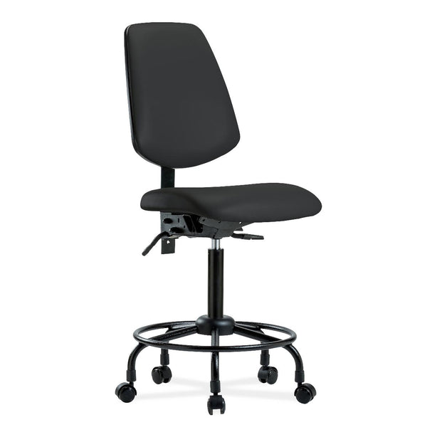 E Com Seatin, Inc. Medium Bench Height Vinyl Chairs with Foot Ring VMBCH-MB-RT-T1-A0-RC-8540 1.0 Each-MDL-EOCMBA0RC8540