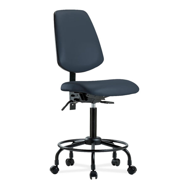 E Com Seatin, Inc. Medium Bench Height Vinyl Chairs with Foot Ring VMBCH-MB-RT-T1-A0-RC-8582 1.0 Each-MDL-EOCMBA0RC8582
